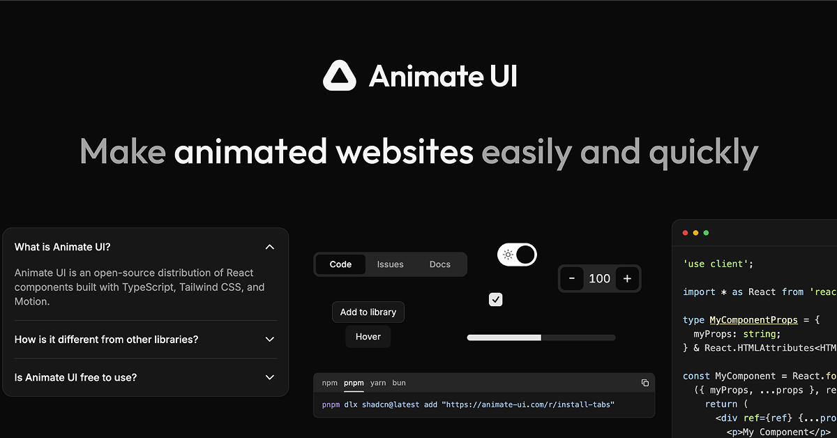 Animate UI